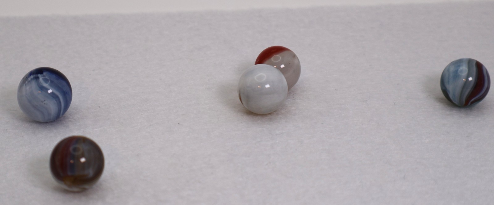 5pk 5/8-11/16″ Marbles – Mix of Masters & Pinchers MINT