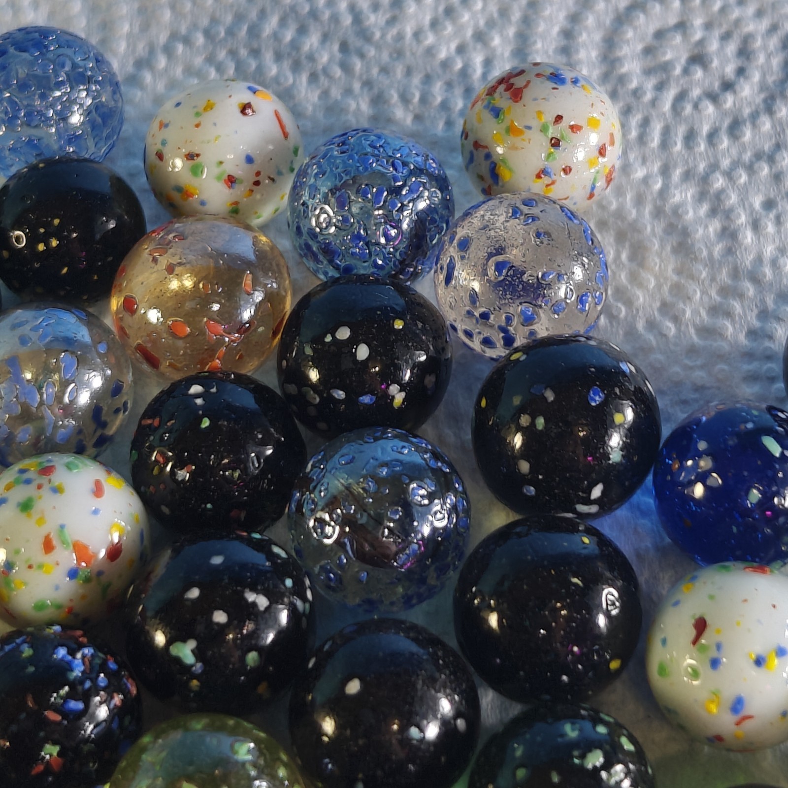 Large Lot 130+ Vintage Confetti Mega Vacor Galaxy Speckled Some Rare Stardust
