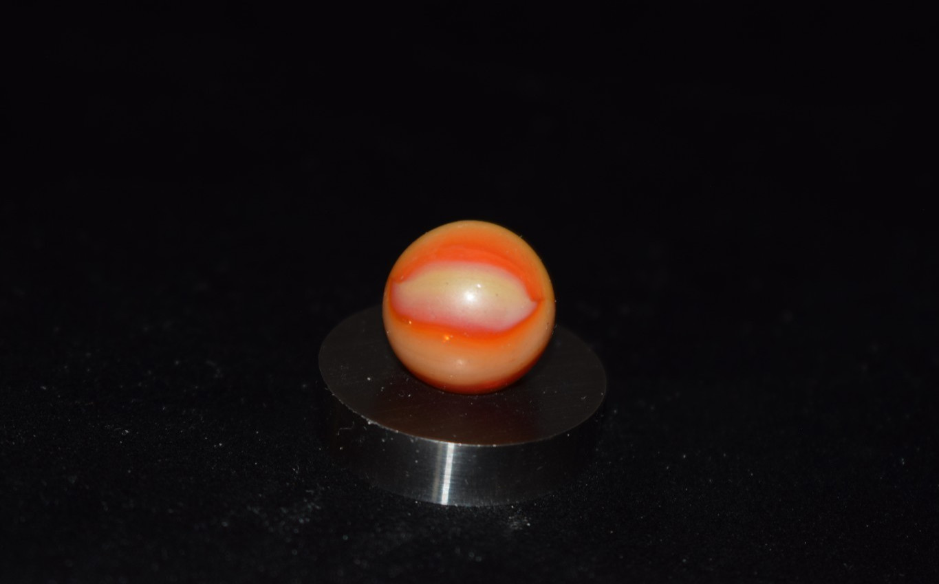 👩‍🦰➖⏩Vintage KOKOMO Lipstick💄Custard base glass 👽UV Reactive Marble .593″