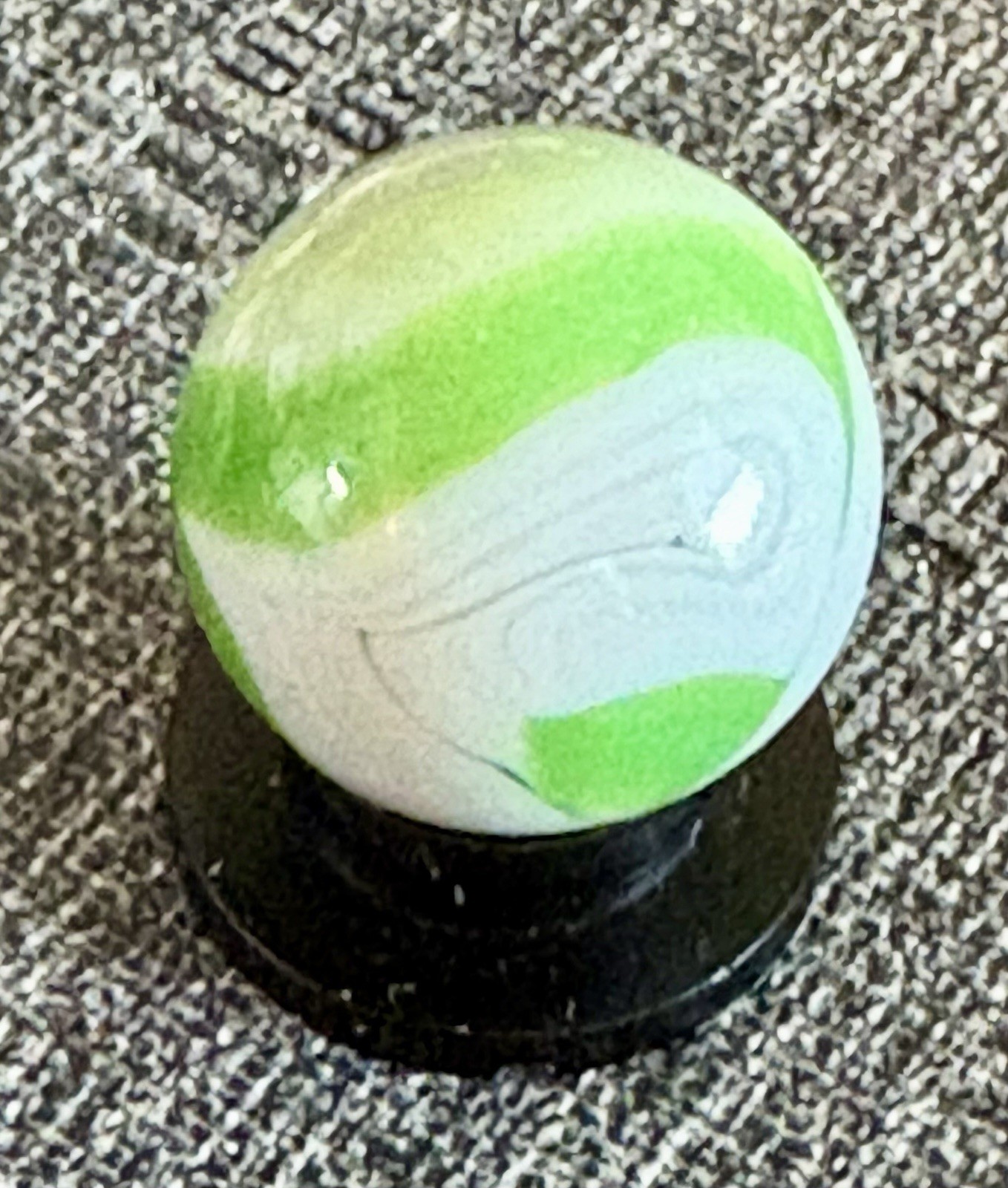 VTG Alley Agate WV Swirl Marble w Horse Hair Vein .60 NM