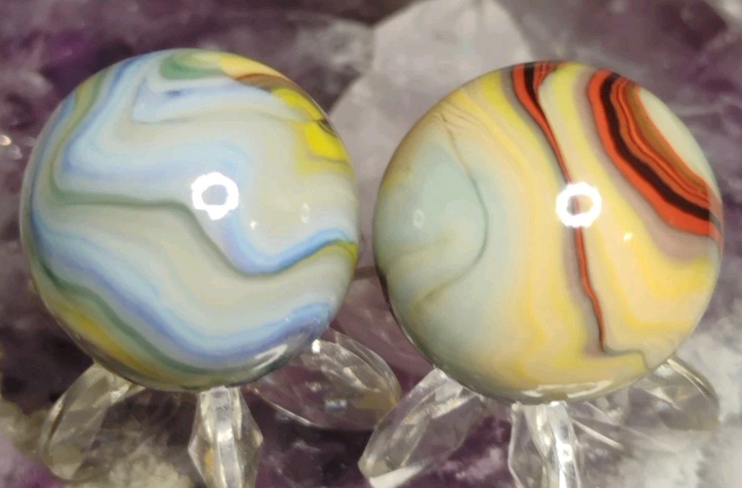.77″ JABO MARBLES “LEO” 8/8/12 NM LOT X2