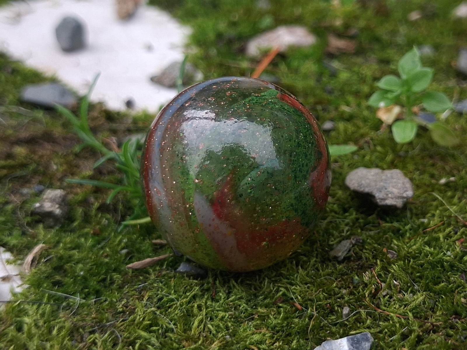 JABO/DAS Swirl Marble Size .77 Mint Asmade