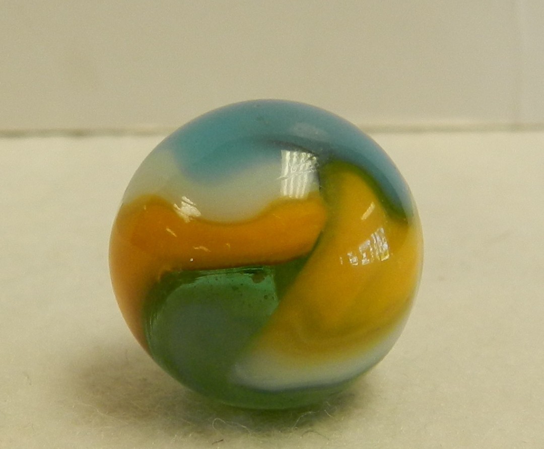 #21035m Beautiful Peltier Glass Swirl Marble .69 Inches NM