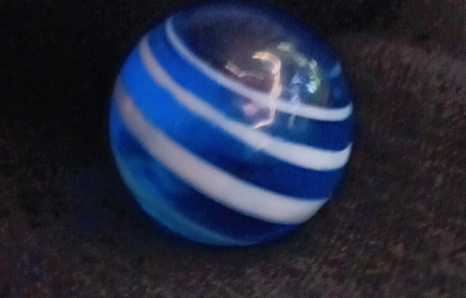 Unique Vintage Blue Swirl Marble