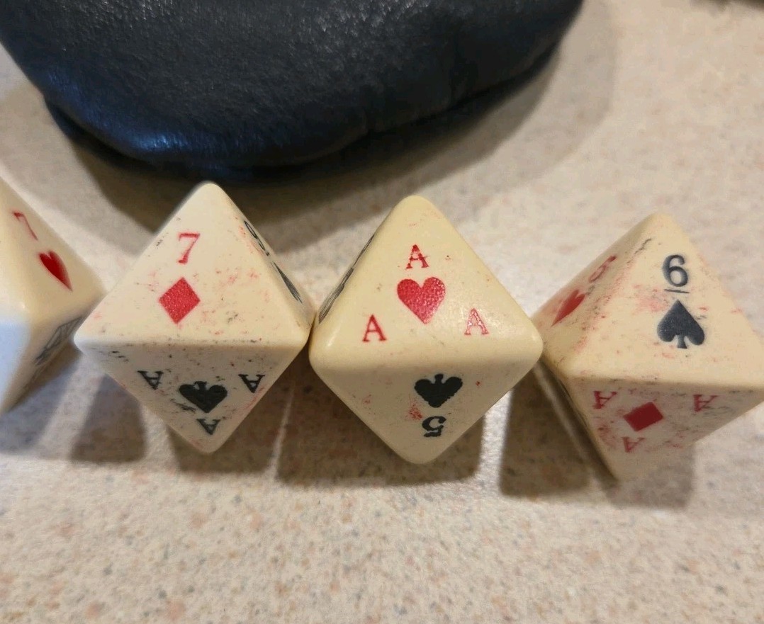 Vintage Marlboro leather game pouch With Vintage Dice