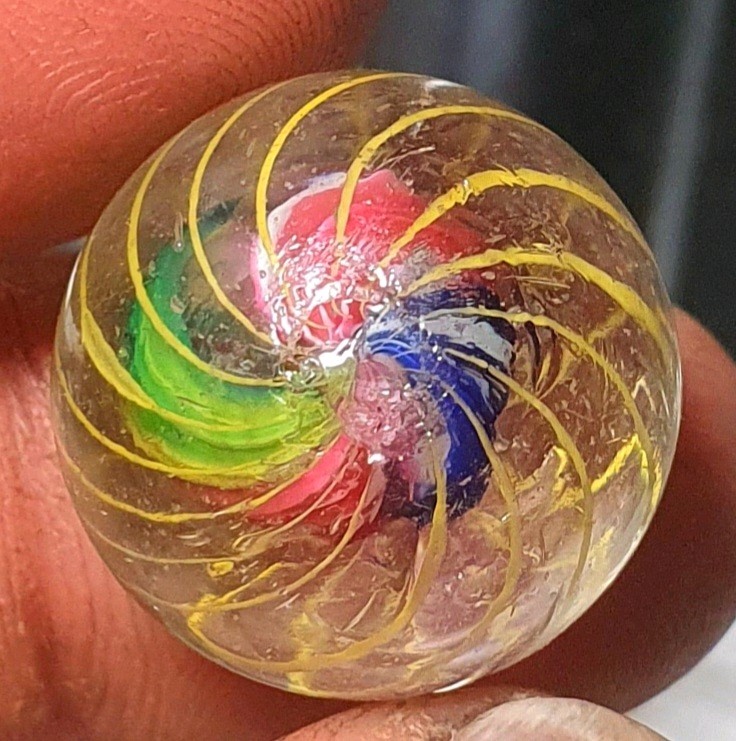 25/32″- Precision Caged Quad Candy Style Divided Core German Marbles (GP) MM