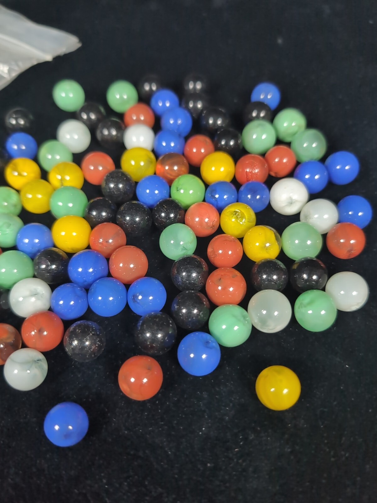 Bag Of Small Vintage Glass Marbles 10 Oz