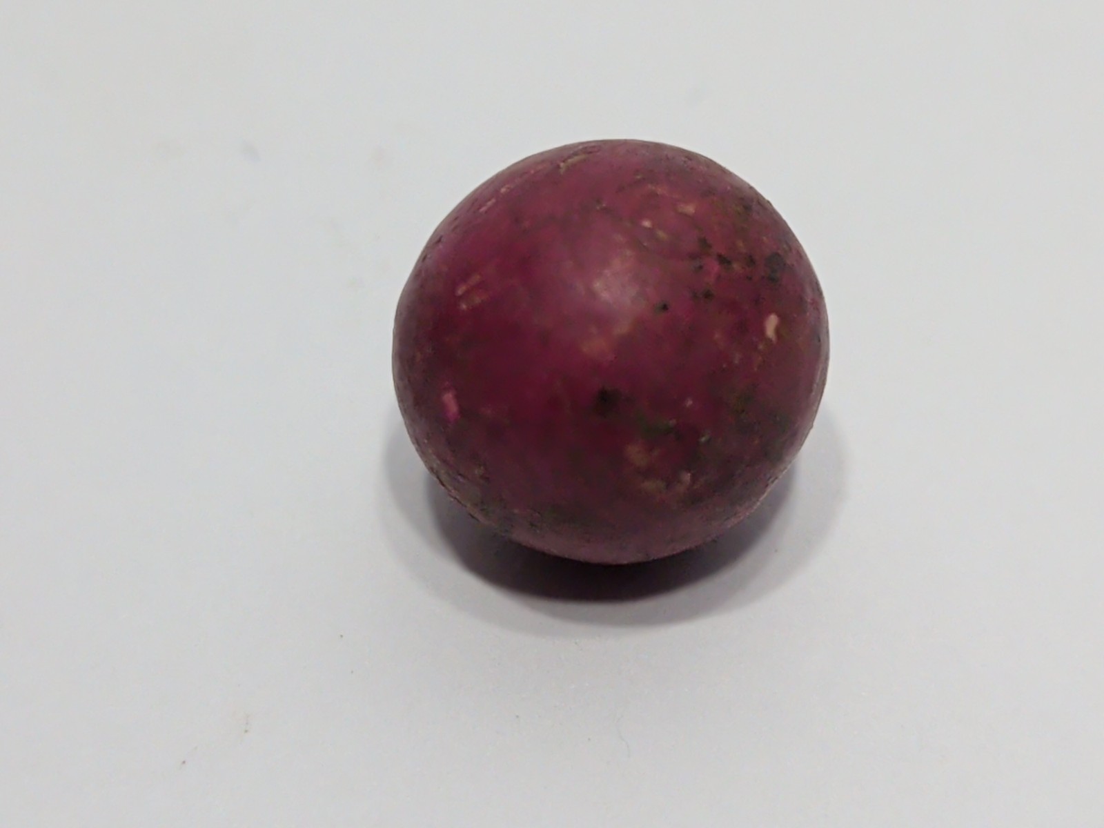 ✨ANTIQUE✨ (Lot Of 2) Multicolor Fired Hard Clay Pottery Marbles ⅜ to ⅝” Wide