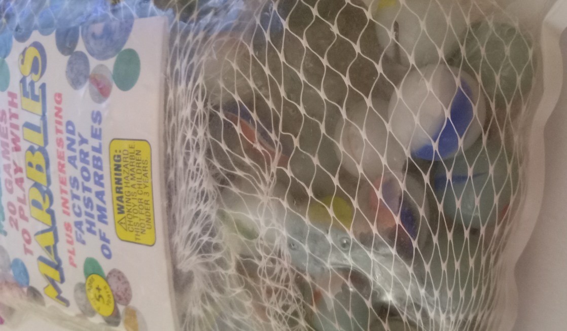 Imported Super Champion 75 Marbles Plus Shooters FACTORY SEALED 3 Mesh Bags XMAS