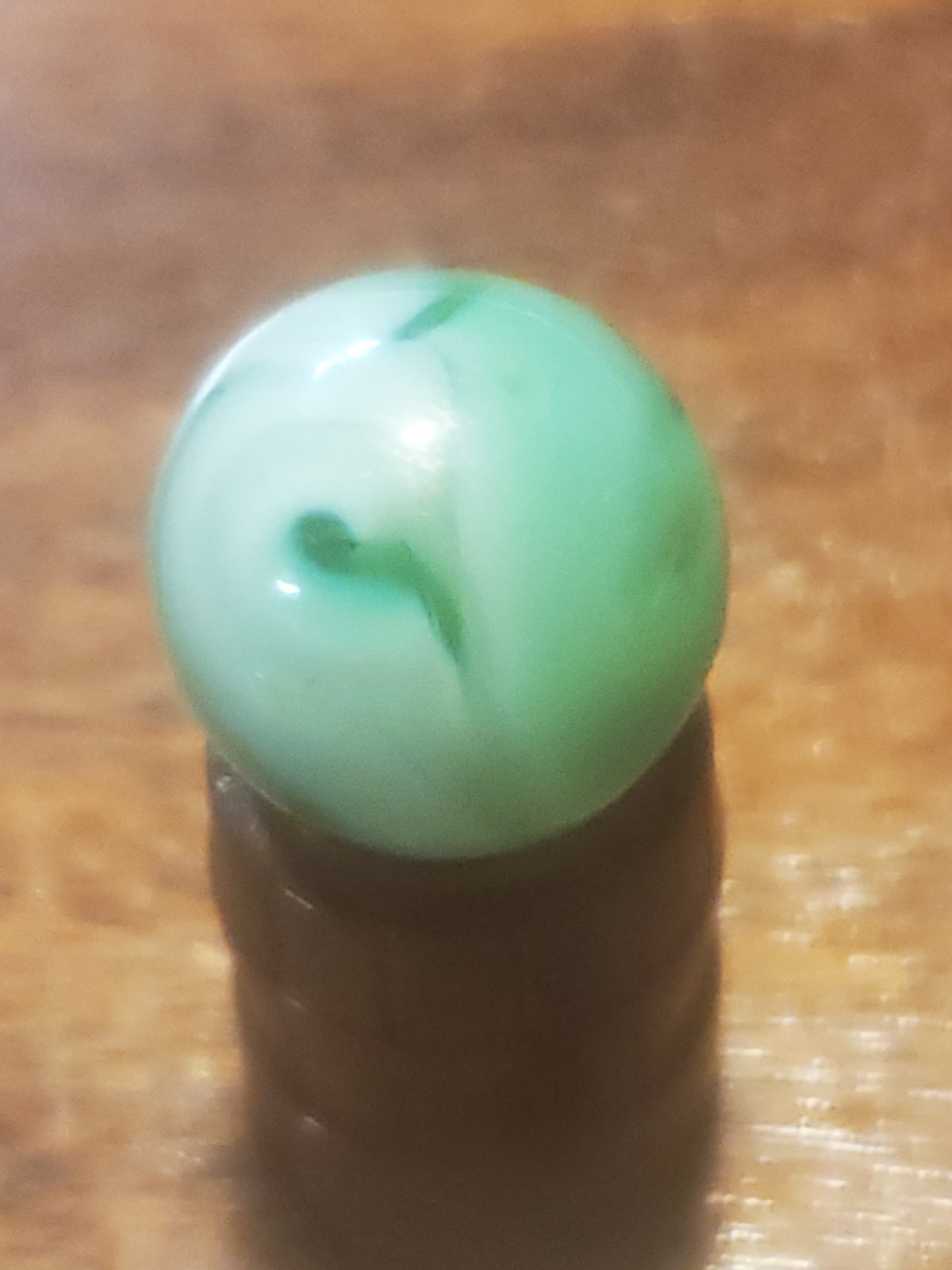 ‘C’s’ Vintage Christiansen Agate Glass Slag Type Marble ‘9’ NM+ 1920’s,30’s