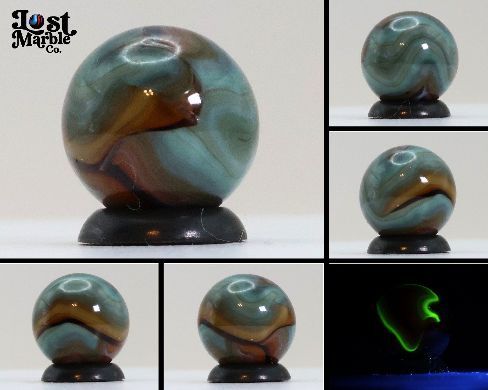 5/8″ Colorful Swirl Marble Translucent Base M-