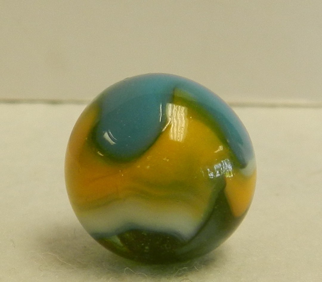 #21035m Beautiful Peltier Glass Swirl Marble .69 Inches NM