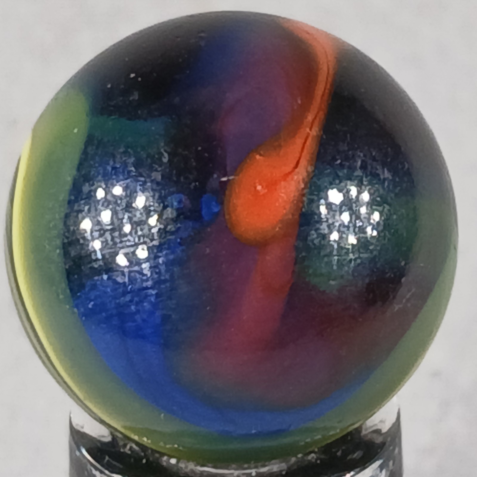 Vintage King Marbles Deep Orchid .61 Inches Near-Mint Condition