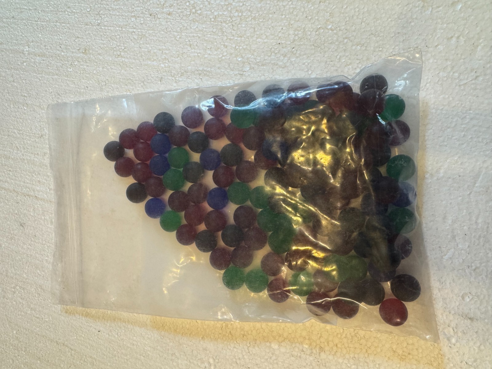 Marbles -Multicolored Frosted Small 9/16″ Sold per pound