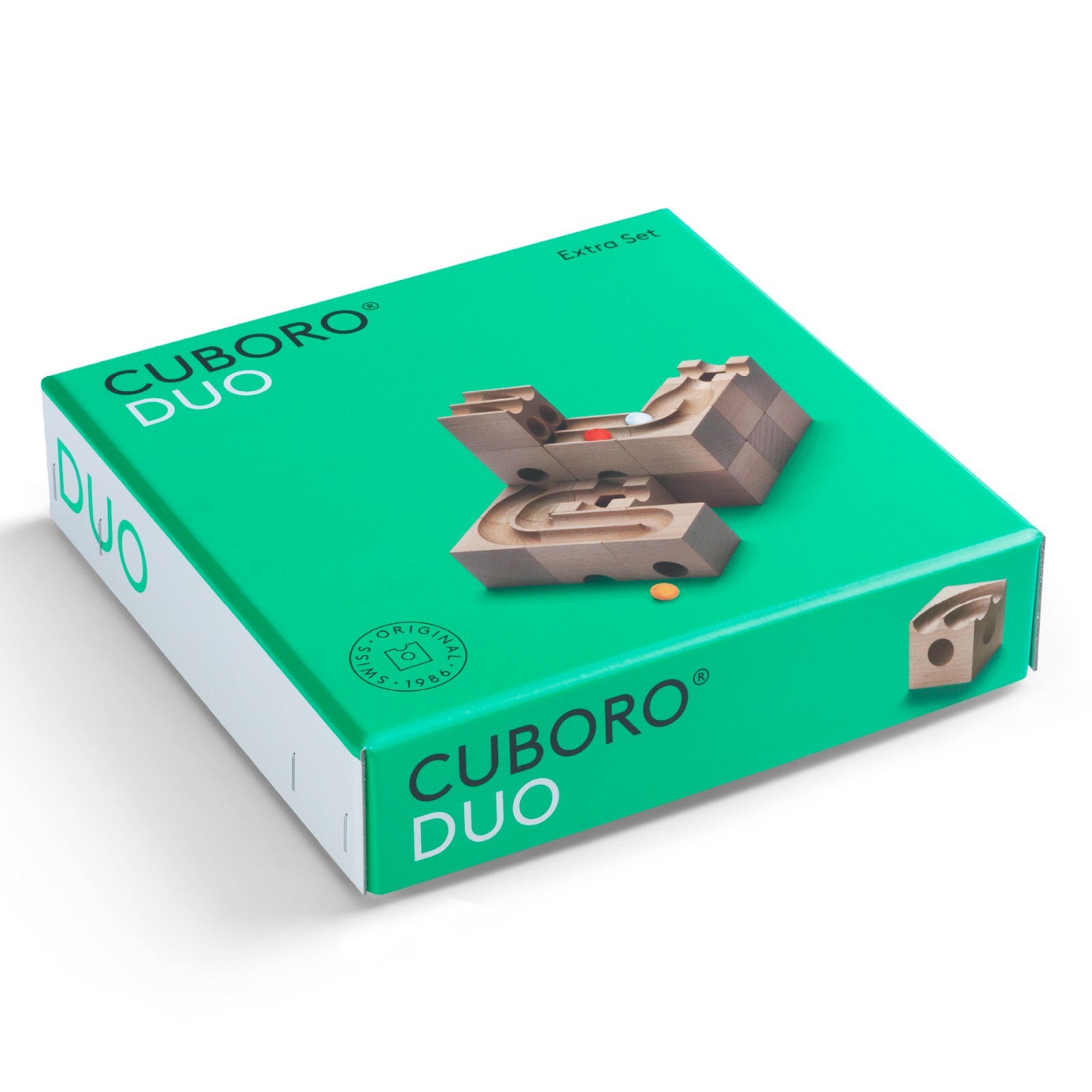 CUBORO DUO Extra Set toy marbles run system building game parallel double Swiss
