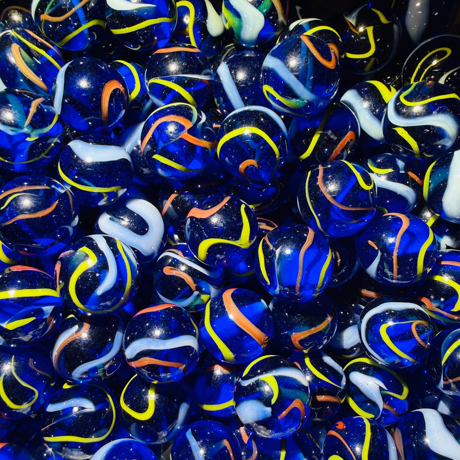 Marbles Lot Of 80 Multiple Colors Mint BEST Selection! MINT Fancy Vacor Mega NEW