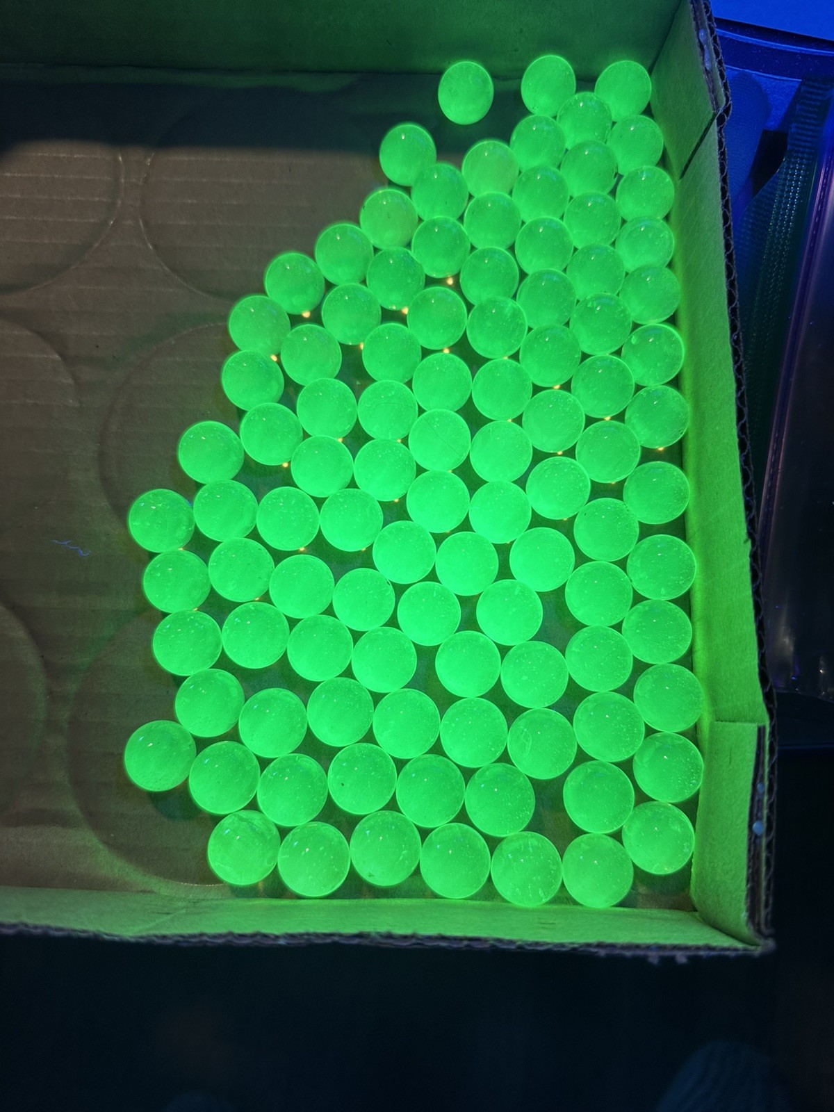50 Uranium Marbles 1/2In