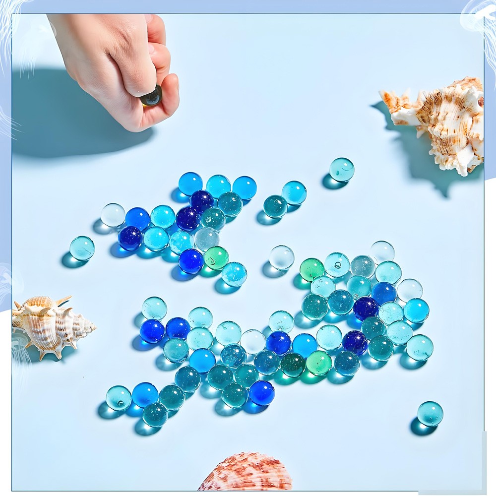 100-150 Coloured Glass Marbles Traditional Vintage Classic Kids Toys Games 16mm