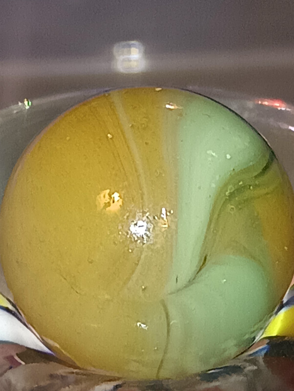 RARE VINTAGE MINT KOKOMO MARBLE! BETTER MUSTARD BASE COLOR!!LLOOOP