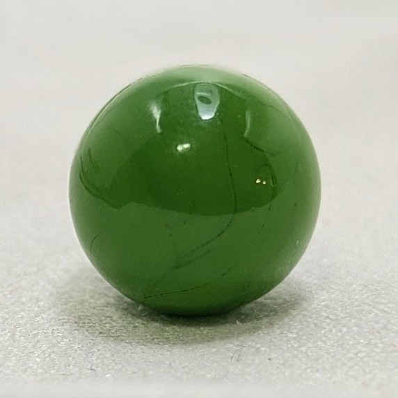 Christensen “CAC Transitional Jadite” Opaque Marble Wet Mint .48″ Peewee#4 🟢