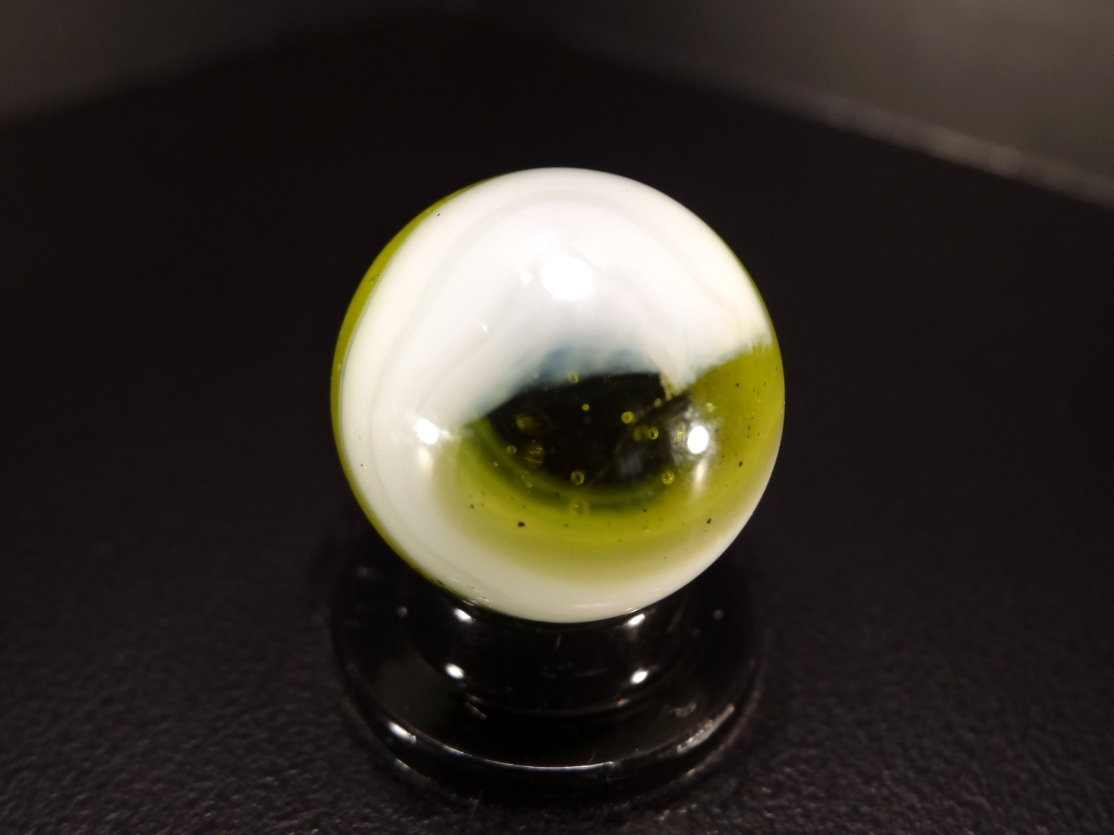 AKRO AGATE 🐍 FAT SNAKE 🐍 * DEAD FROG GREEN * w/Aventurine Wet Mint