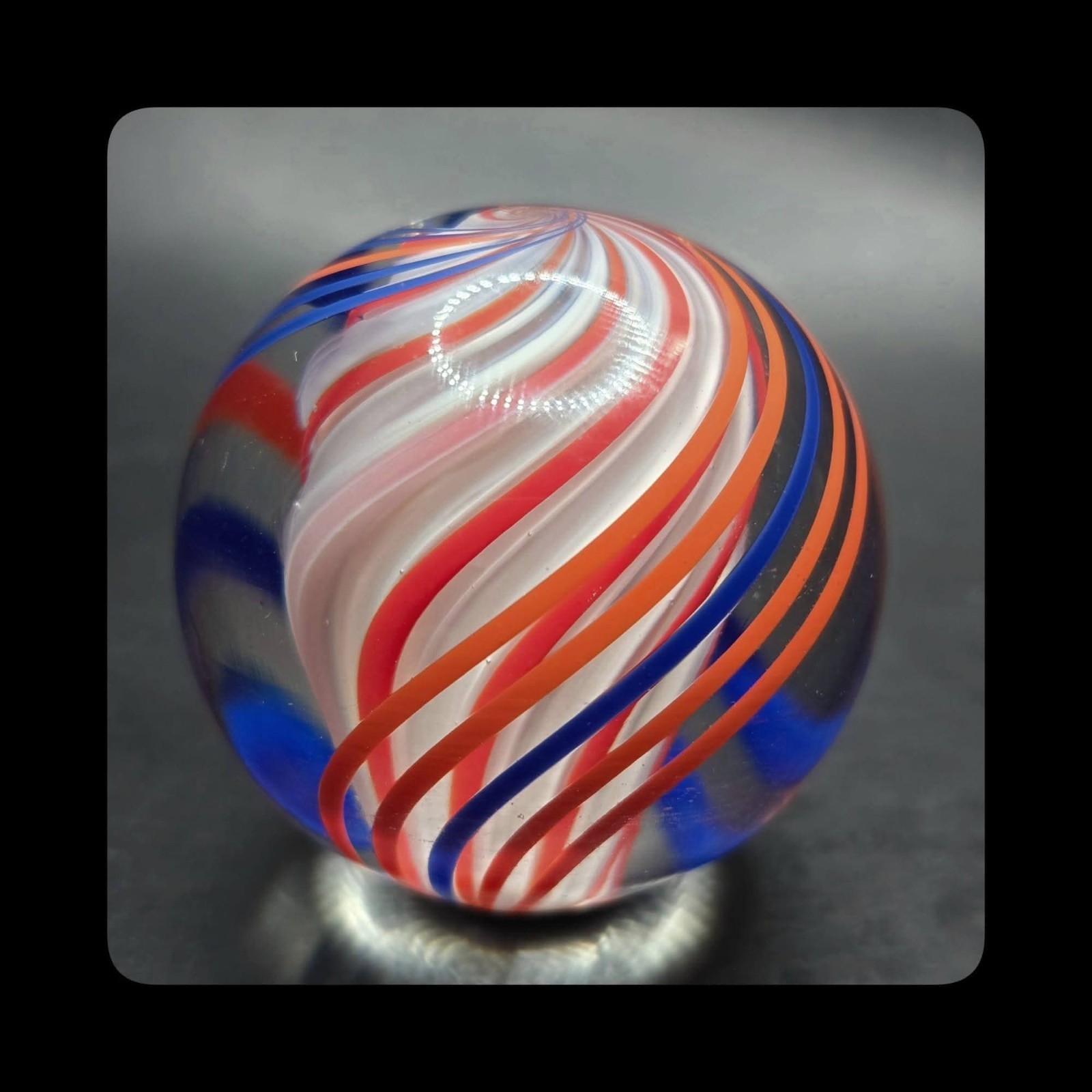 ~Mic’sMibs~2.00″ Rolf Grenier Adams = German Handmade Contemporary Swirl = MINT