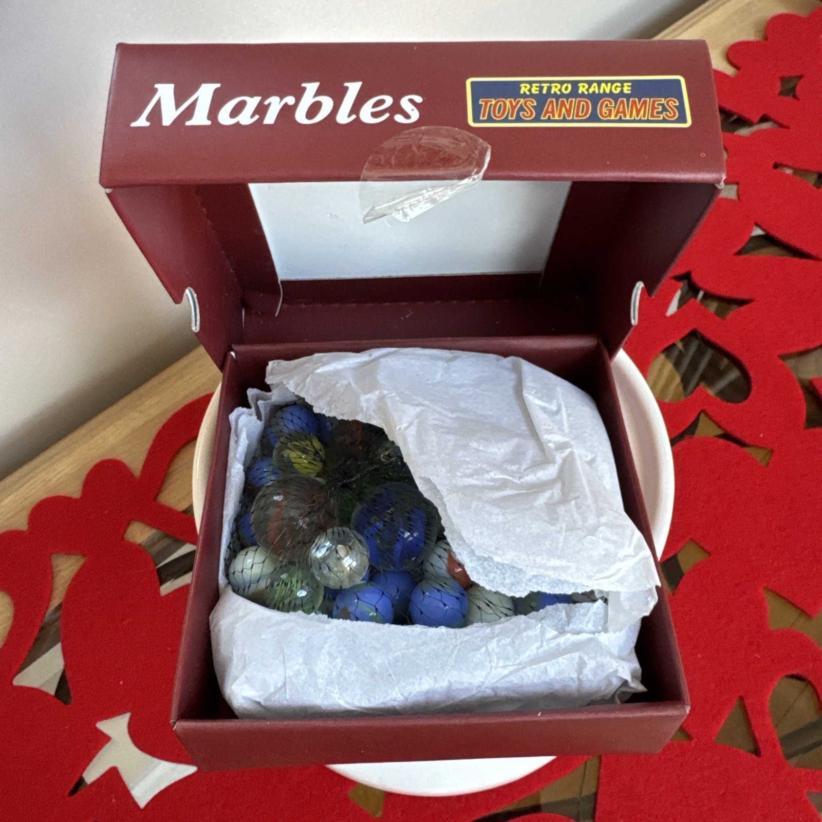 NEW Marbles Retro Game of 52 MarblesIincludes shooter)