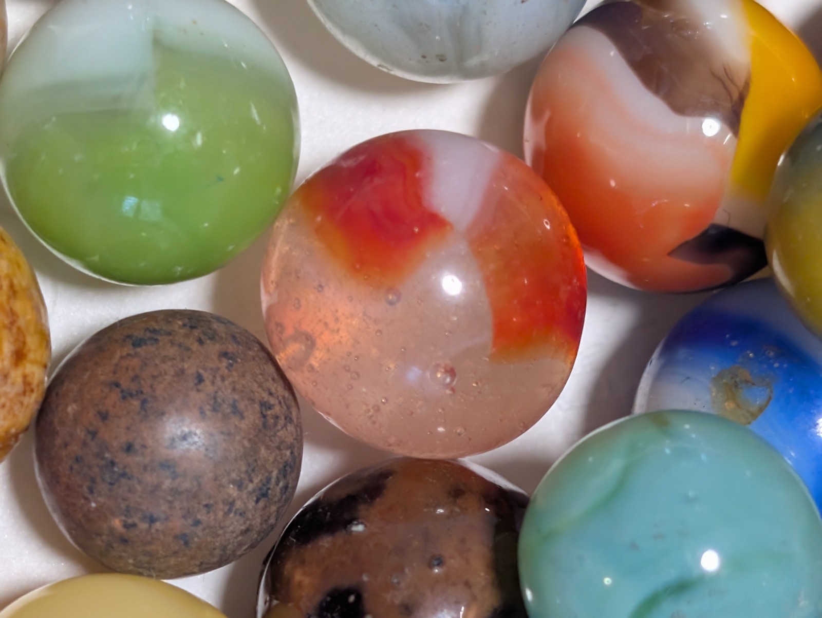 #2 Collectable Mint- Excellent Vintage Mixed Beautiful Marbles, 1930’S-1960’S
