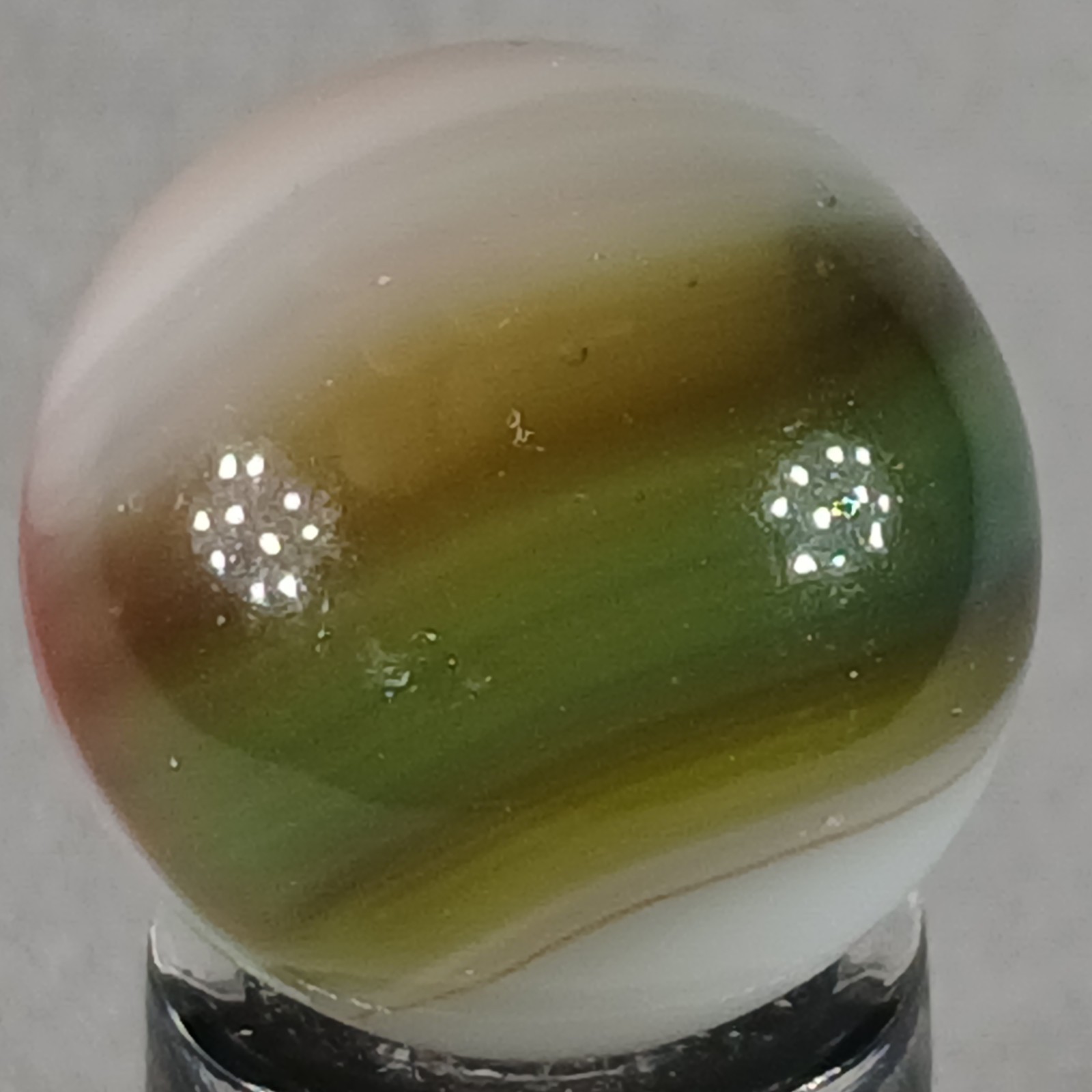 Vintage Vitro Tri-Lite Marble .61 Inches Near-Mint Condition Combined Shipping