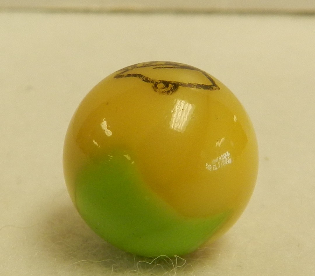 20650m Original Vintage Peltier Glass Comic Picture Marble Smitty .67 In Mint