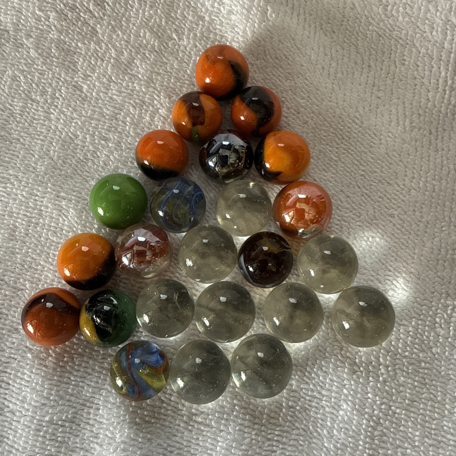 A Jar Of 24 Marbles Including The Jar, Which Is Kind Of Cool Looking!