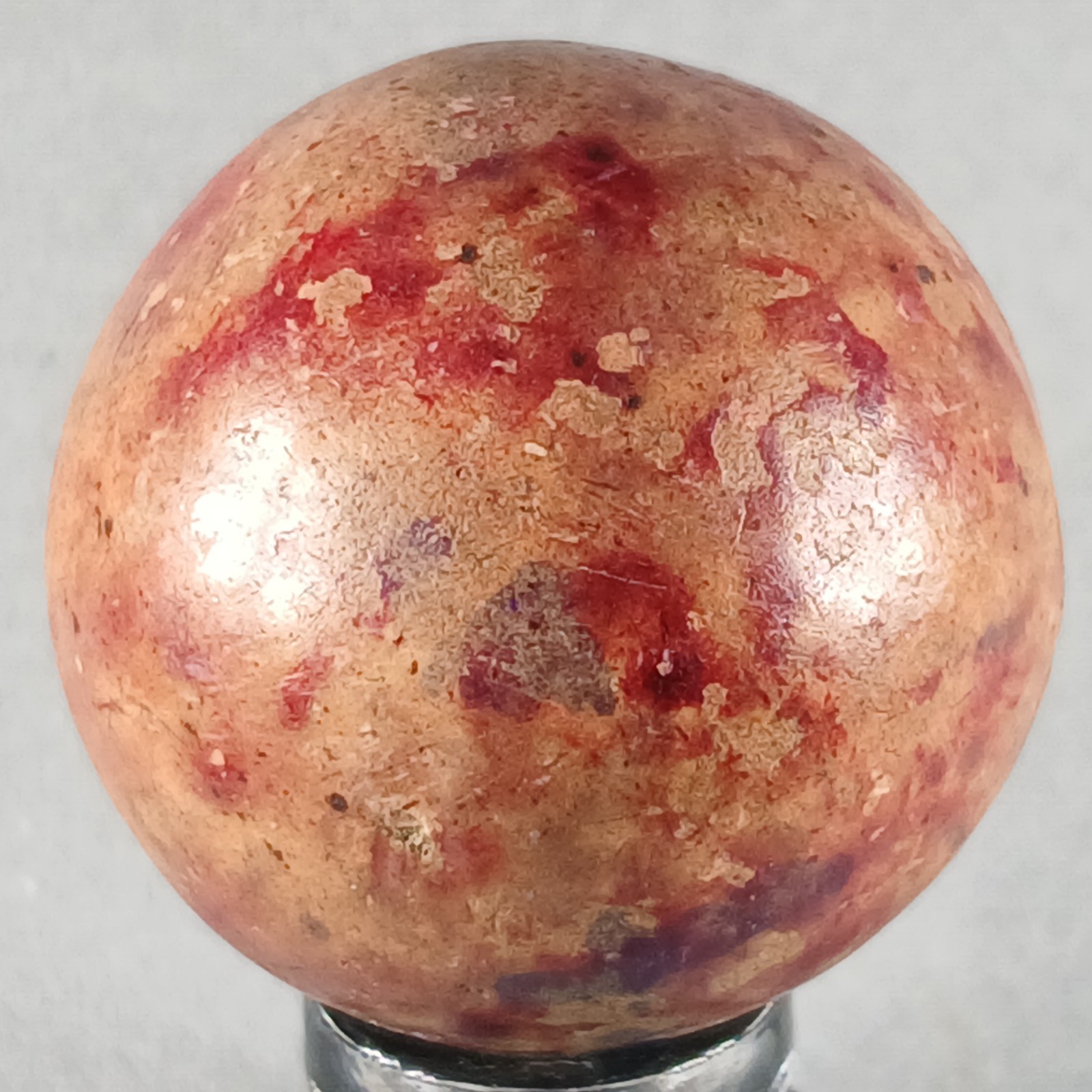Large Vintage Clay Marble .98 Inches Near-Mint Condition