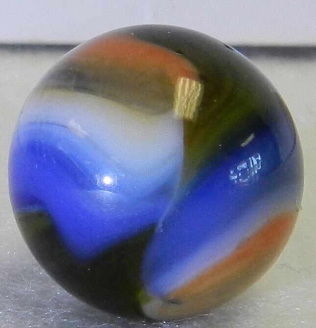 #18263m Colorful Vintage Peltier Glass Swirl Marble .65 Inches