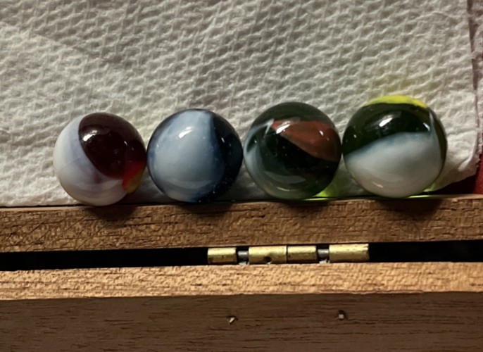 Vintage Marbles Lot Swirl Patch Translucent Marble King Peltier Agate