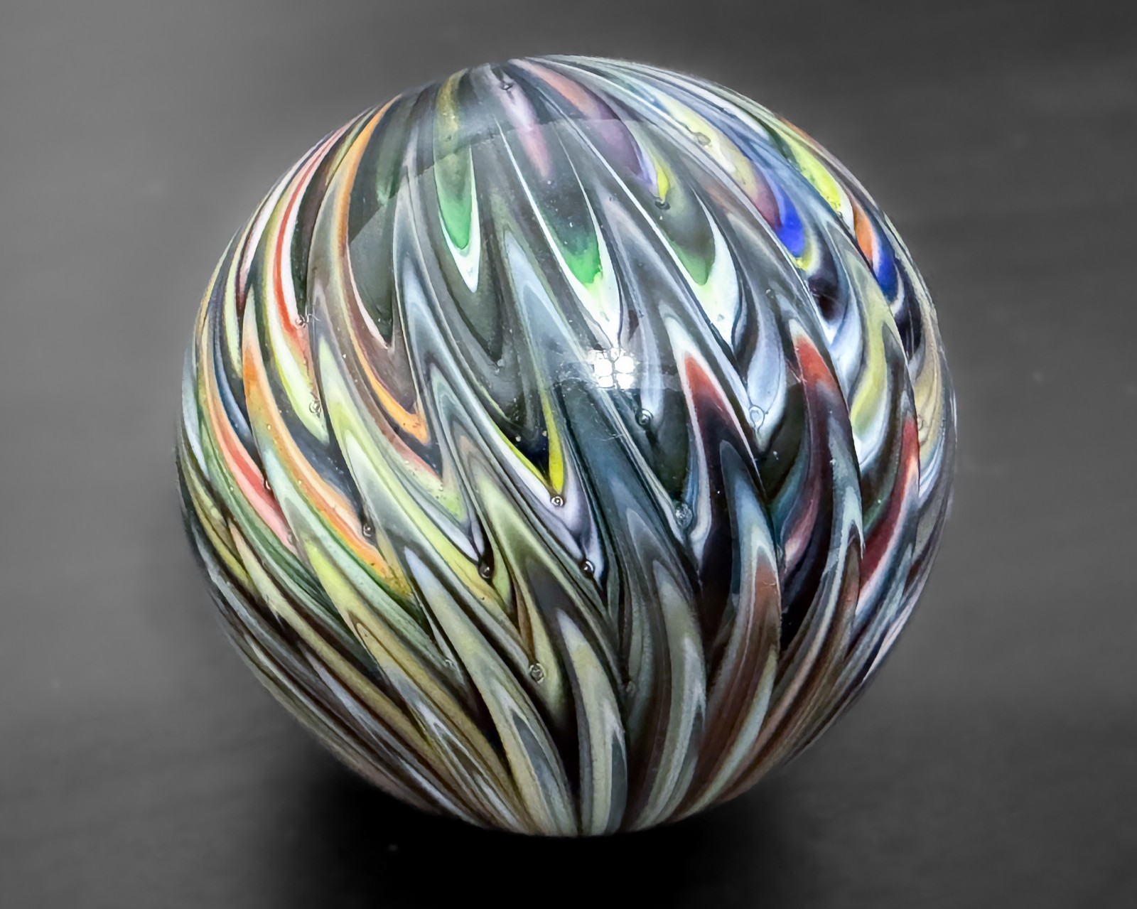 Steve Davis 1.5″ 03 Handmade Contemporary Handblown Art Glass Marble