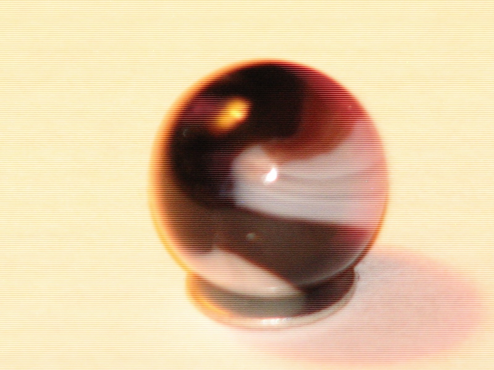 .610 in dia. Akro?, Pelter?, off white and black marble, mint