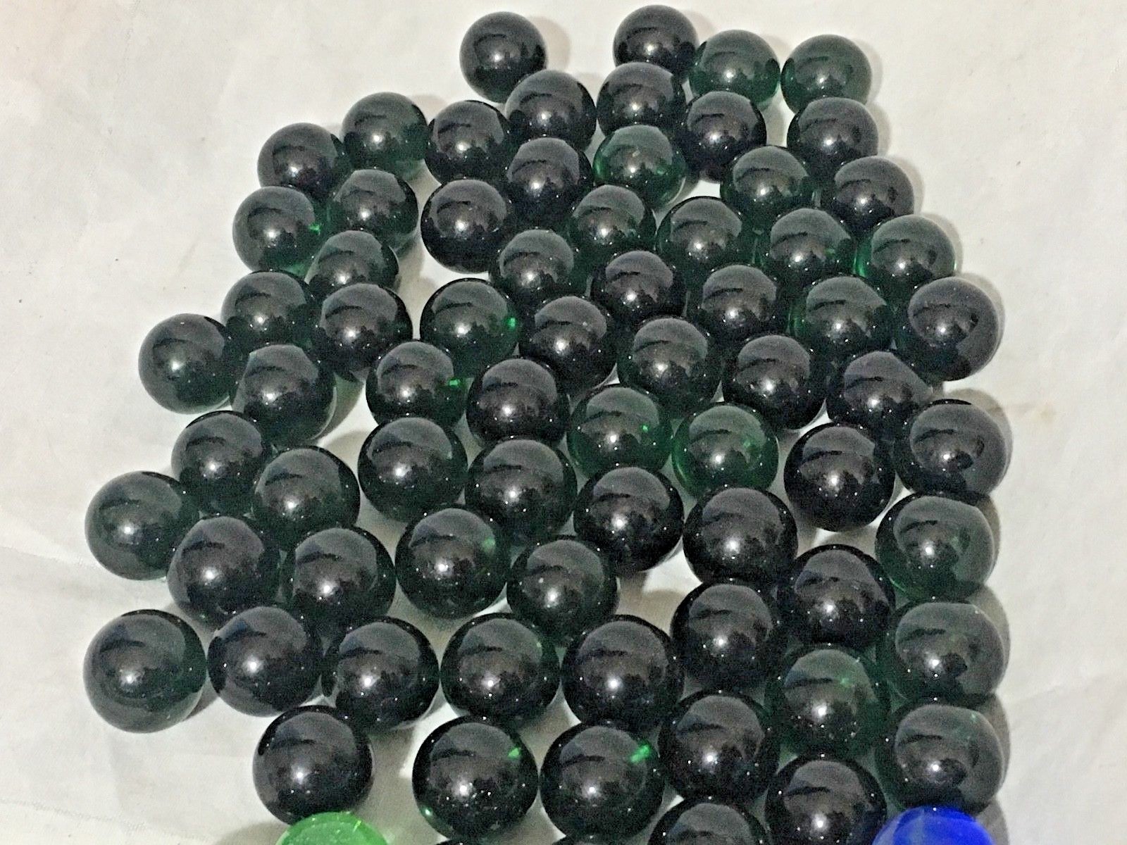(90) Vintage Used Marble King Toy Marbles Collect Display Decor Colorful 1950s