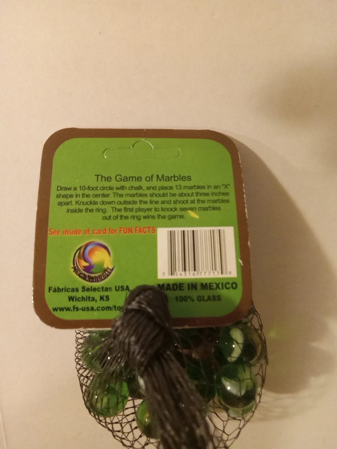 Net Bag 25 “Jungle” Glass Mega Marbles 24 Players & 1 Shooter 2009-13 Header