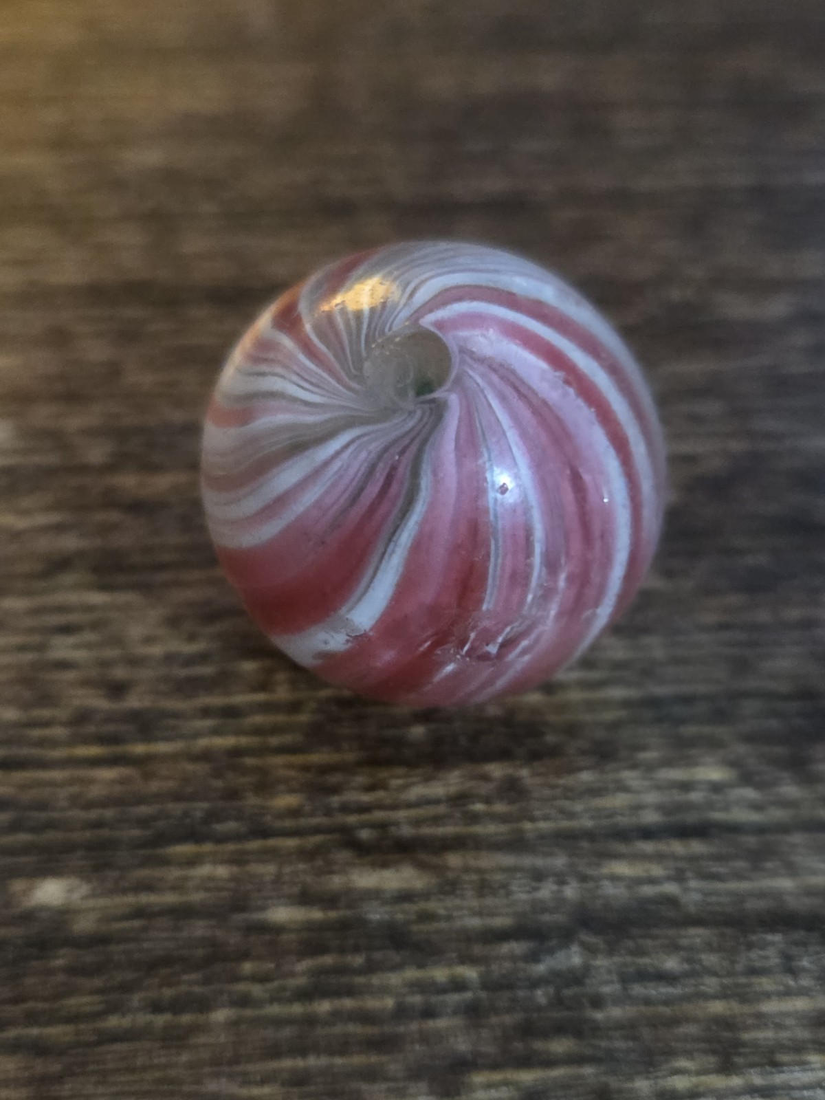 .90 German Vintage Marble Pink White Onion Skin Shooter