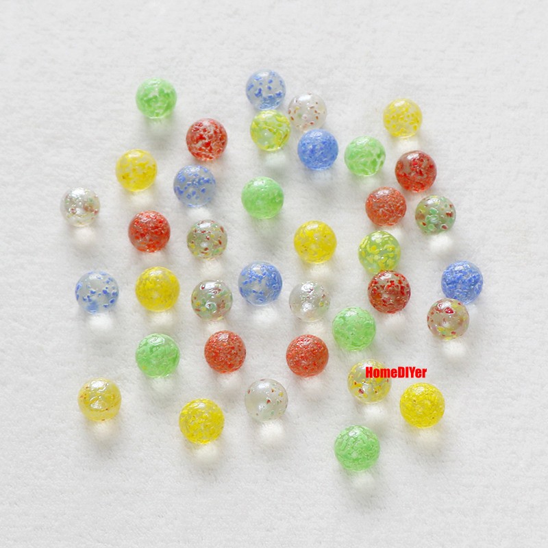 16-25mm Coloured Glass Marble Balls Beads Traditional Kids Toys Games Decoration