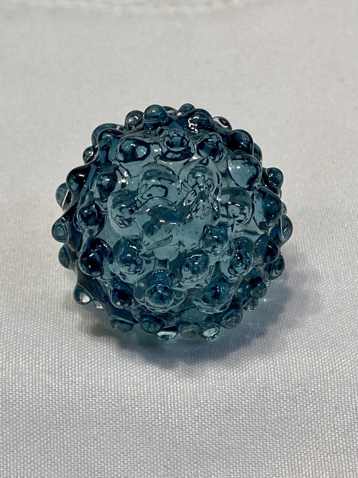 Marble Hand blown boro glass marble borosilicate Art Blinger Blue Dot Texture