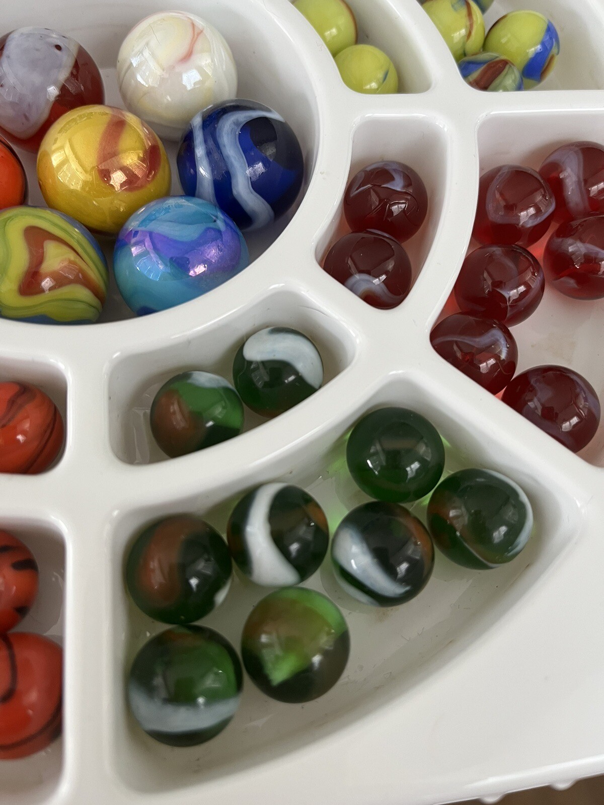 Vintage Marbles Mega fun USA Monster Collection 80 Pc Box Preowned No Pouch DL7