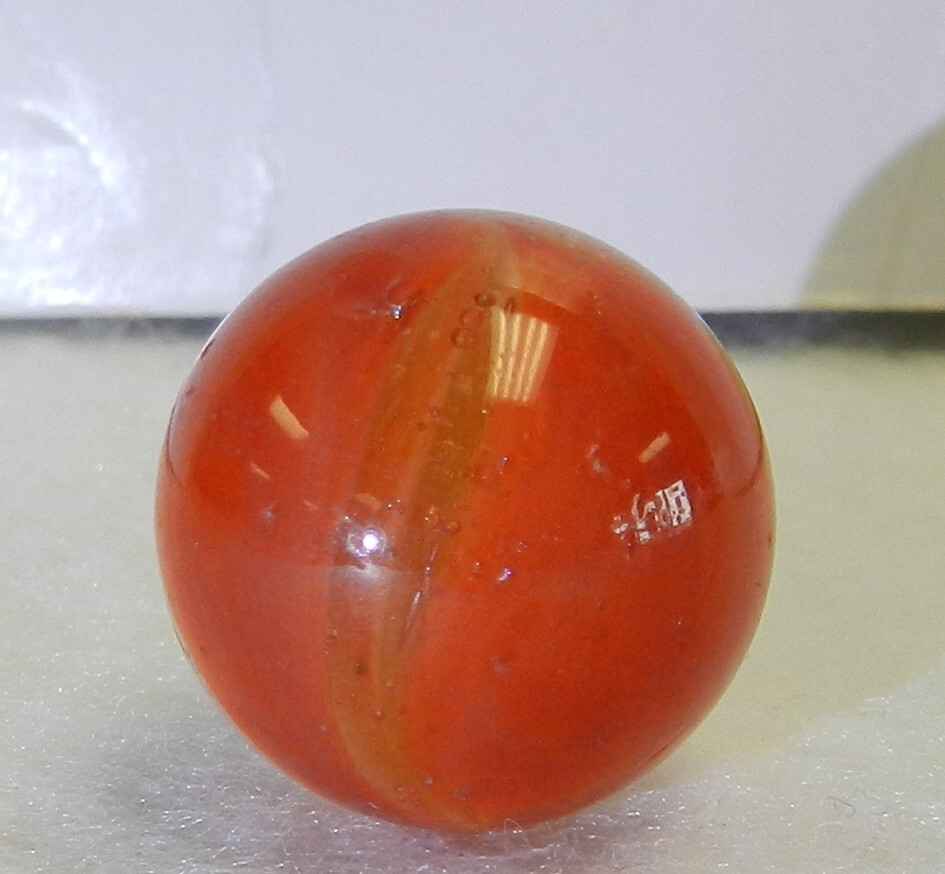 #19265m Nice Vintage Master Marfble Master Glass Marble .72 Inches