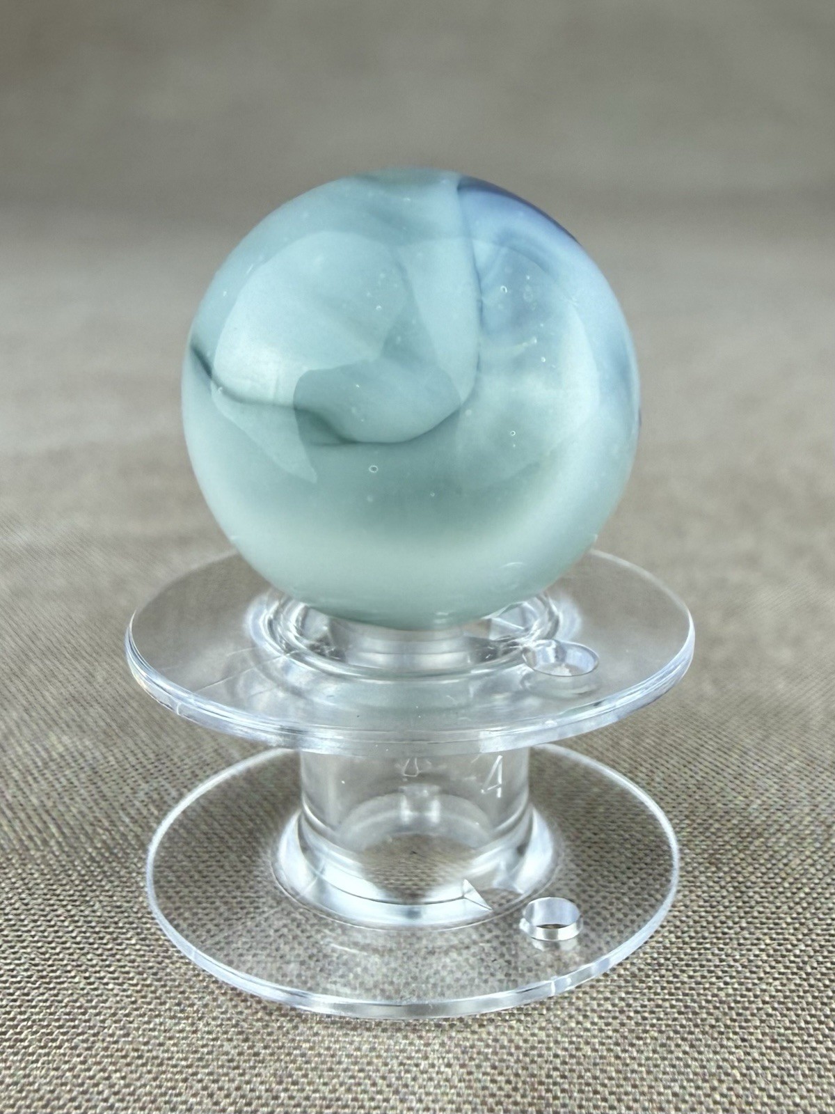Vintage Marble Vitro Agate Blue Conqueror Unique Swirl 0.63”