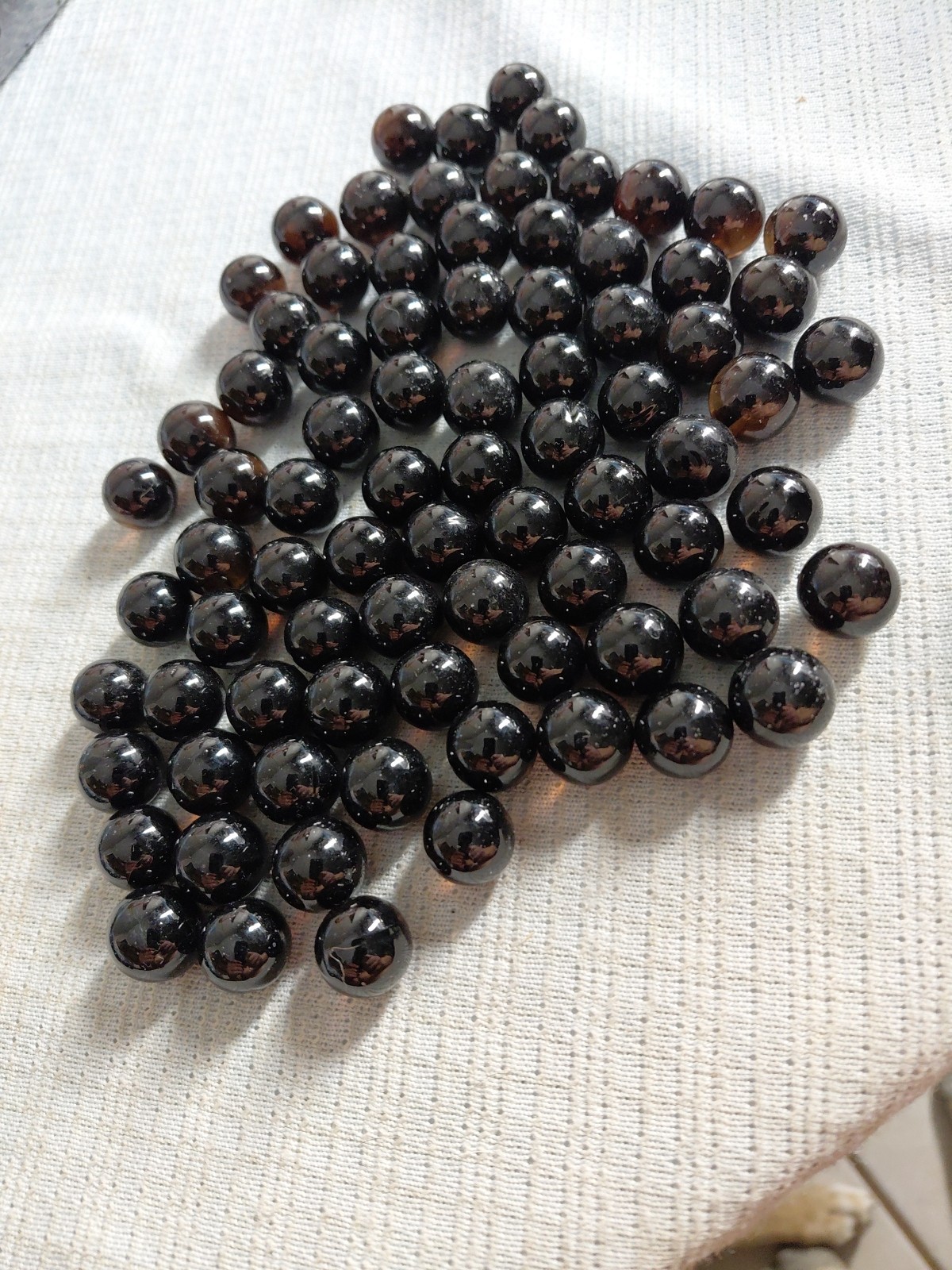 100 CHAMPION 5/8″ (+or -) Black ⚫️ MARBLES $11.99 !!