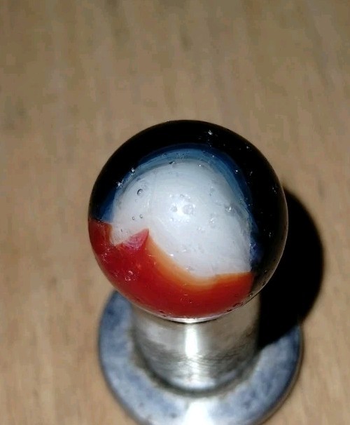 Pre WWII Rare Saturated Color Bright UV Liberty Marble