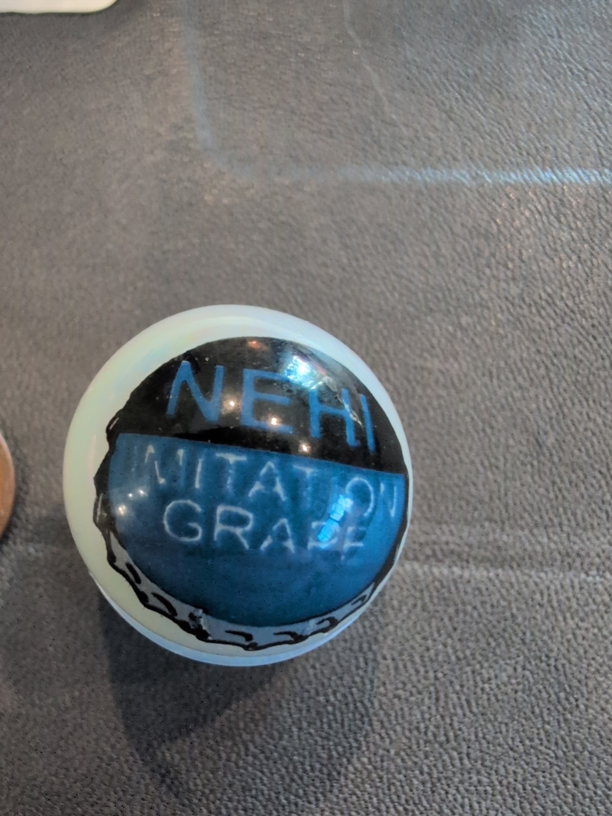 Vintage Nehi Imitation Grape Bottle Cap Pearl White Marbles
