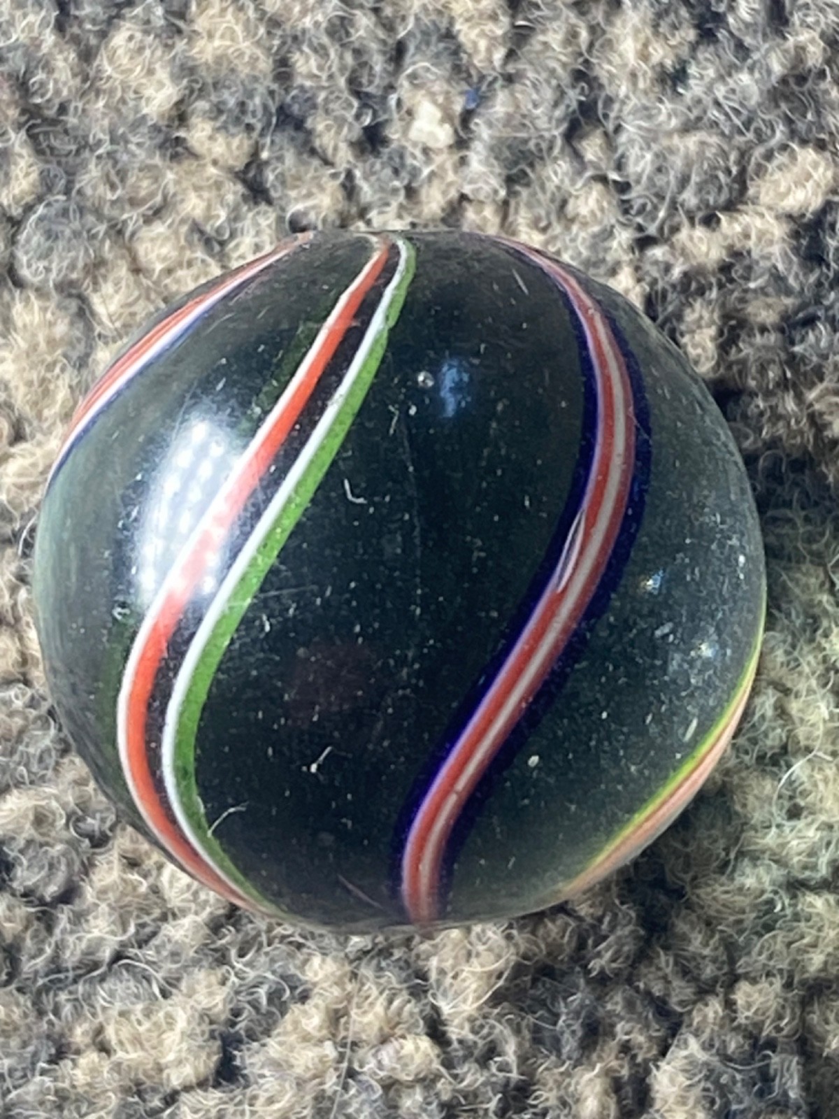 Antique German Marble banded transparent shooter 20mm 0.80 WET MINT