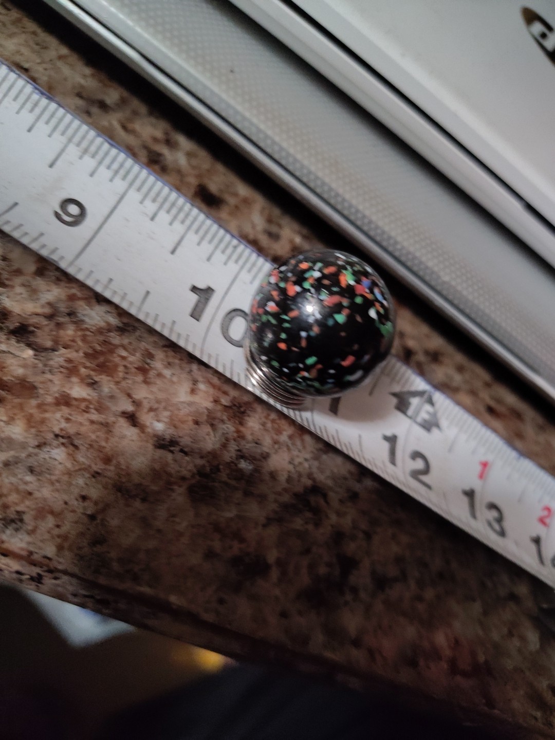 Vintage Antique Marble 1″ Confetti Speckled Glass Galaxy Splatter Green Blue Red