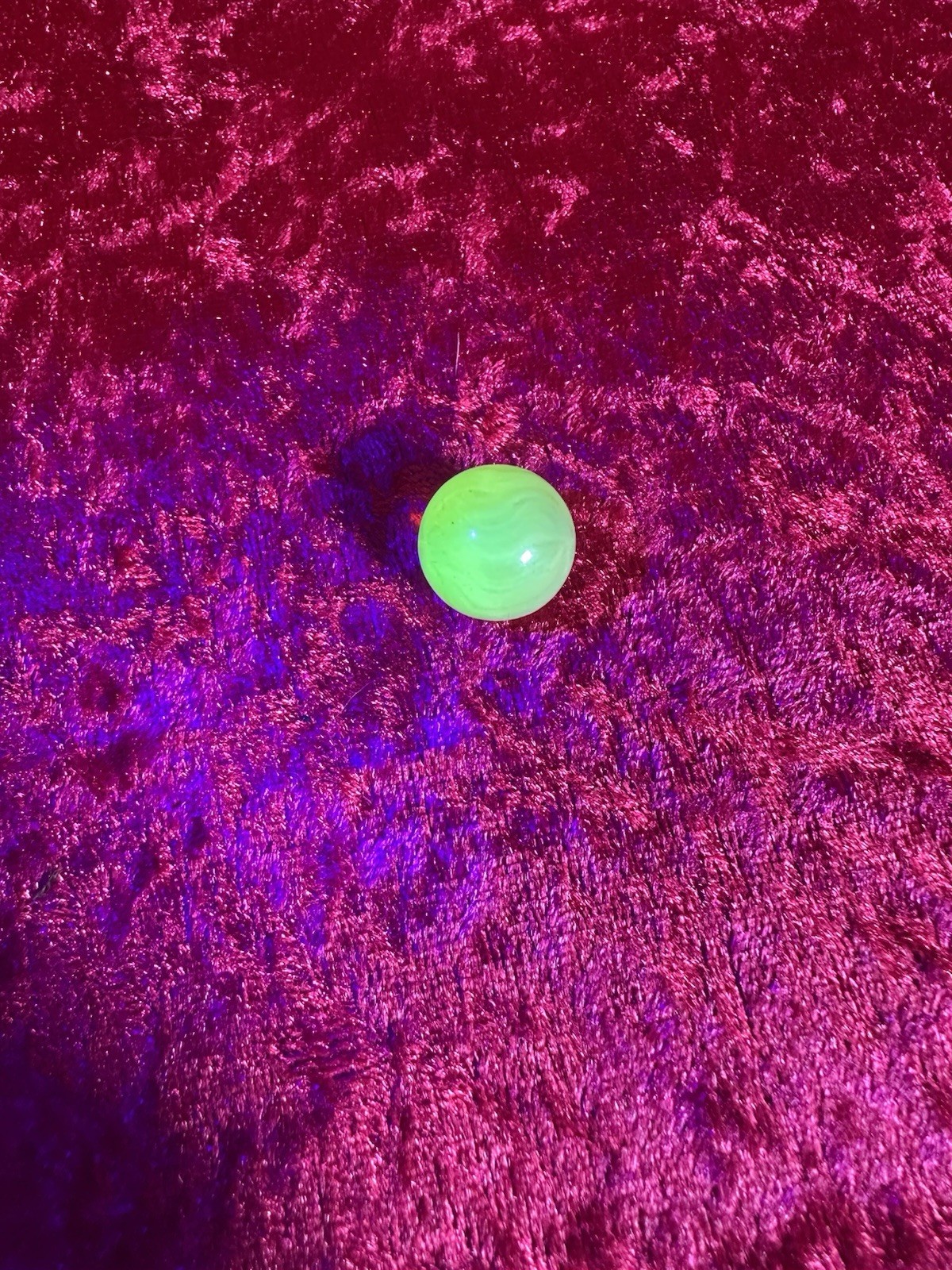 Antique/Vintage Collectible Toy Marble UV Reactive